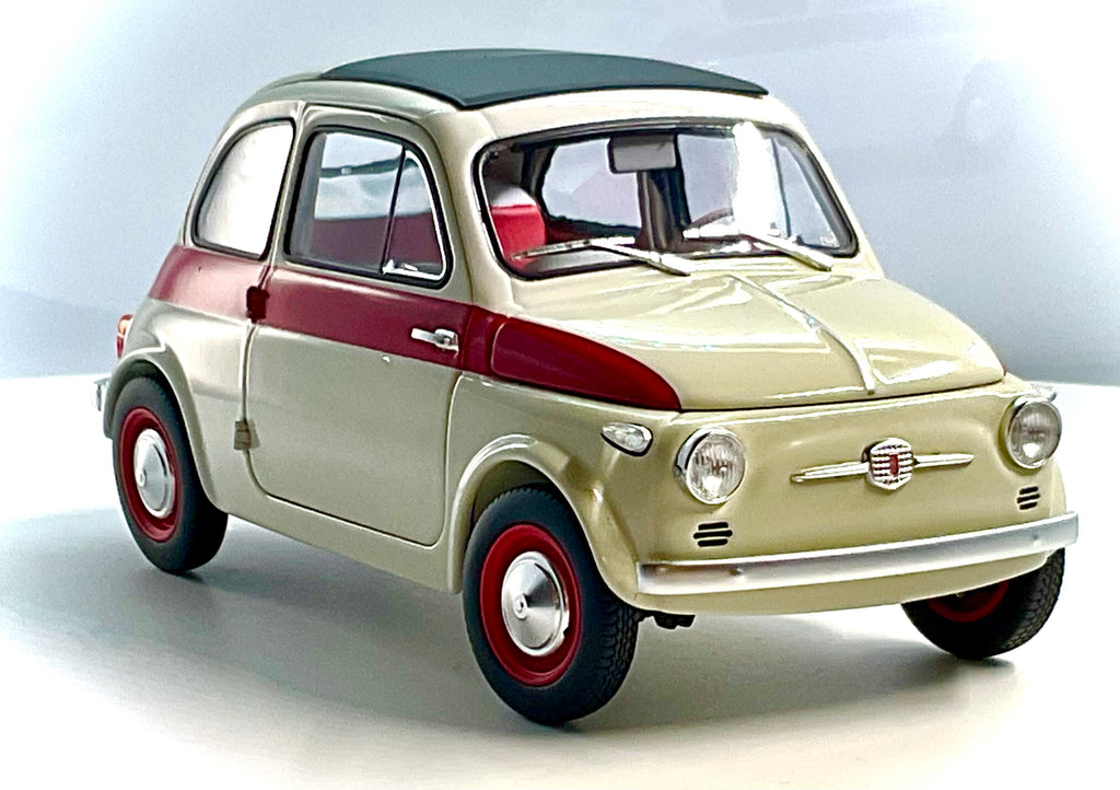 Fiat Nuova 500 Sport Bianco/Rosso scala 1:18 – Kyosho 08966SLG