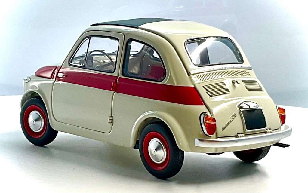 Fiat Nuova 500 Sport Bianco/Rosso scala 1:18 – Kyosho 08966SLG