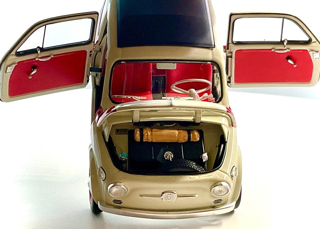 Fiat Nuova 500 Sport Bianco/Rosso scala 1:18 – Kyosho 08966SLG
