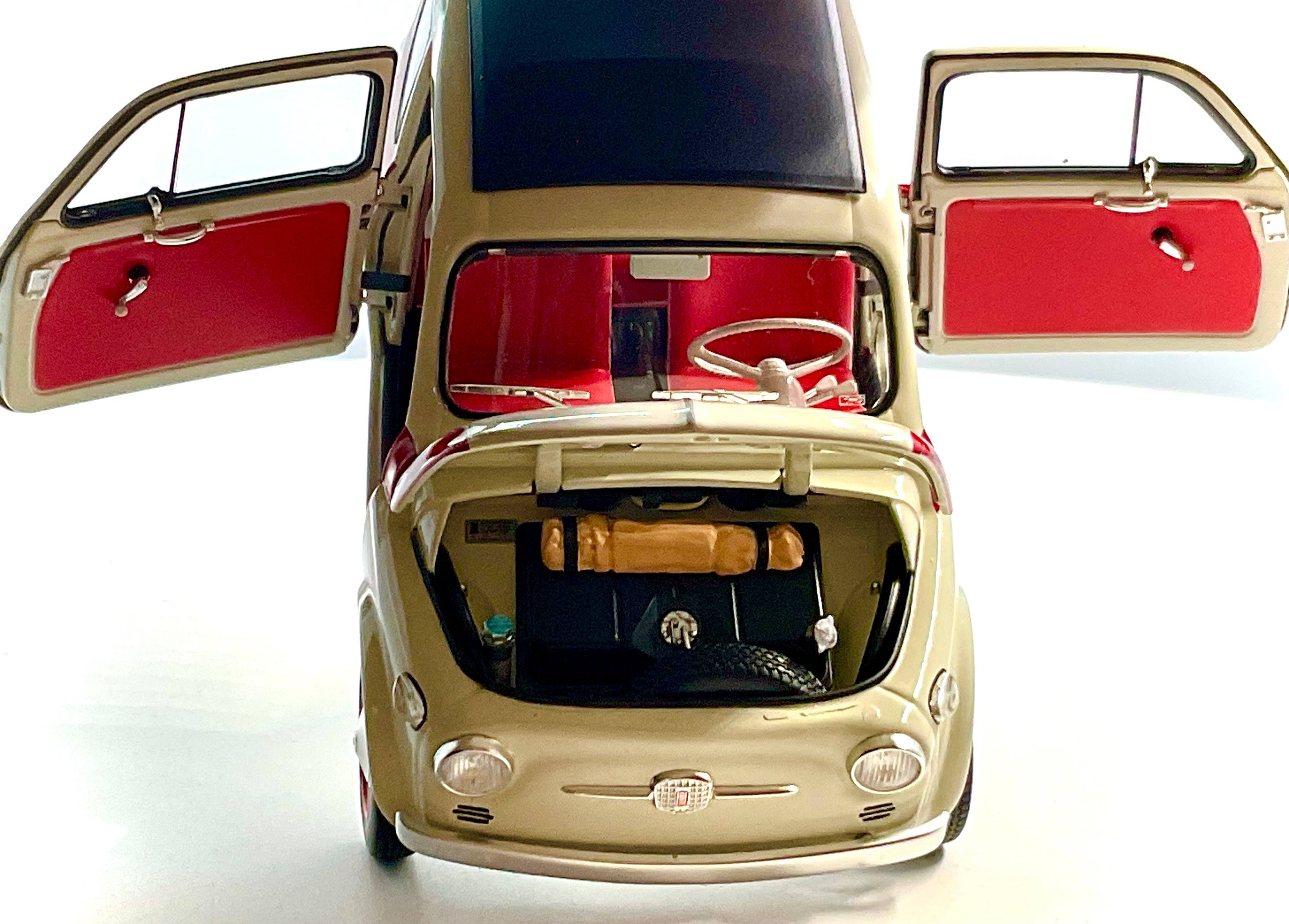 Fiat Nuova 500 Sport Bianco/Rosso scala 1:18 – Kyosho 08966SLG