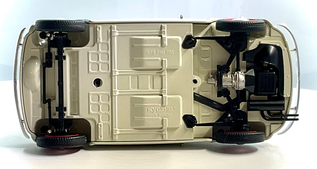 Fiat Nuova 500 Sport Bianco/Rosso scala 1:18 – Kyosho 08966SLG