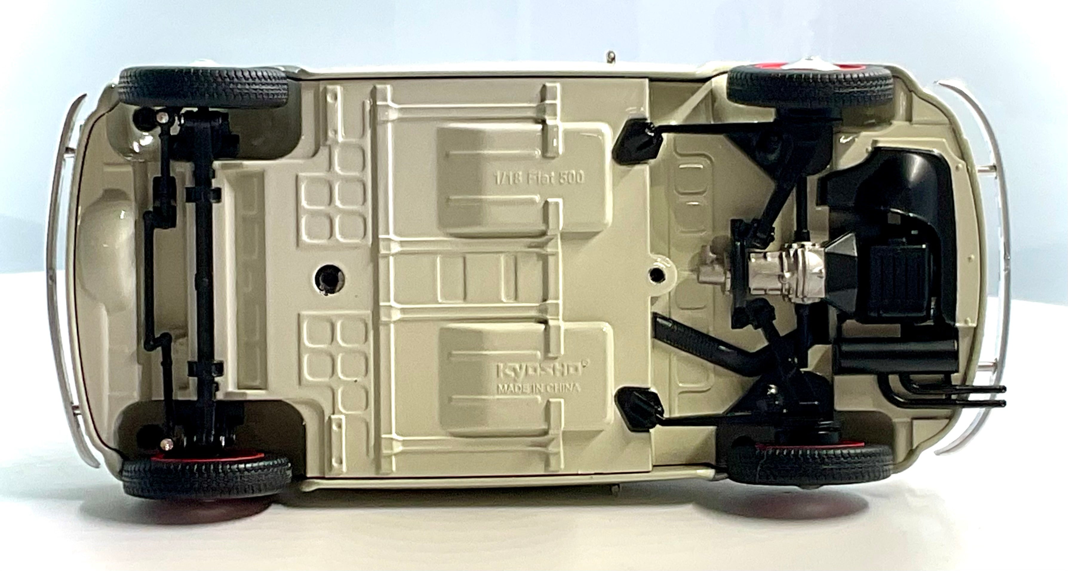 Fiat Nuova 500 Sport Bianco/Rosso scala 1:18 – Kyosho 08966SLG