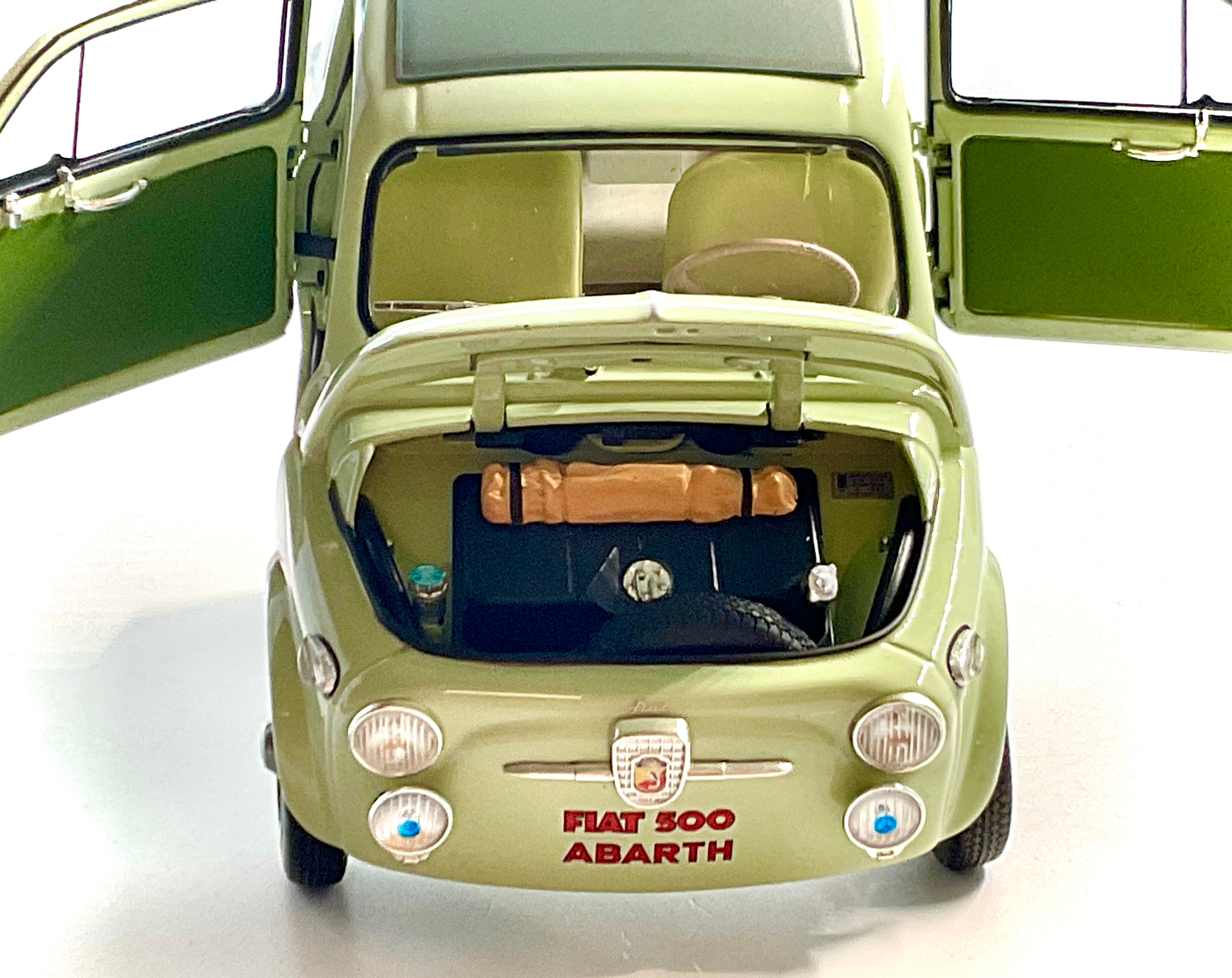 Fiat Nuova 500 Abarth Record Grigio scala 1:18 – Kyosho 08966ALG