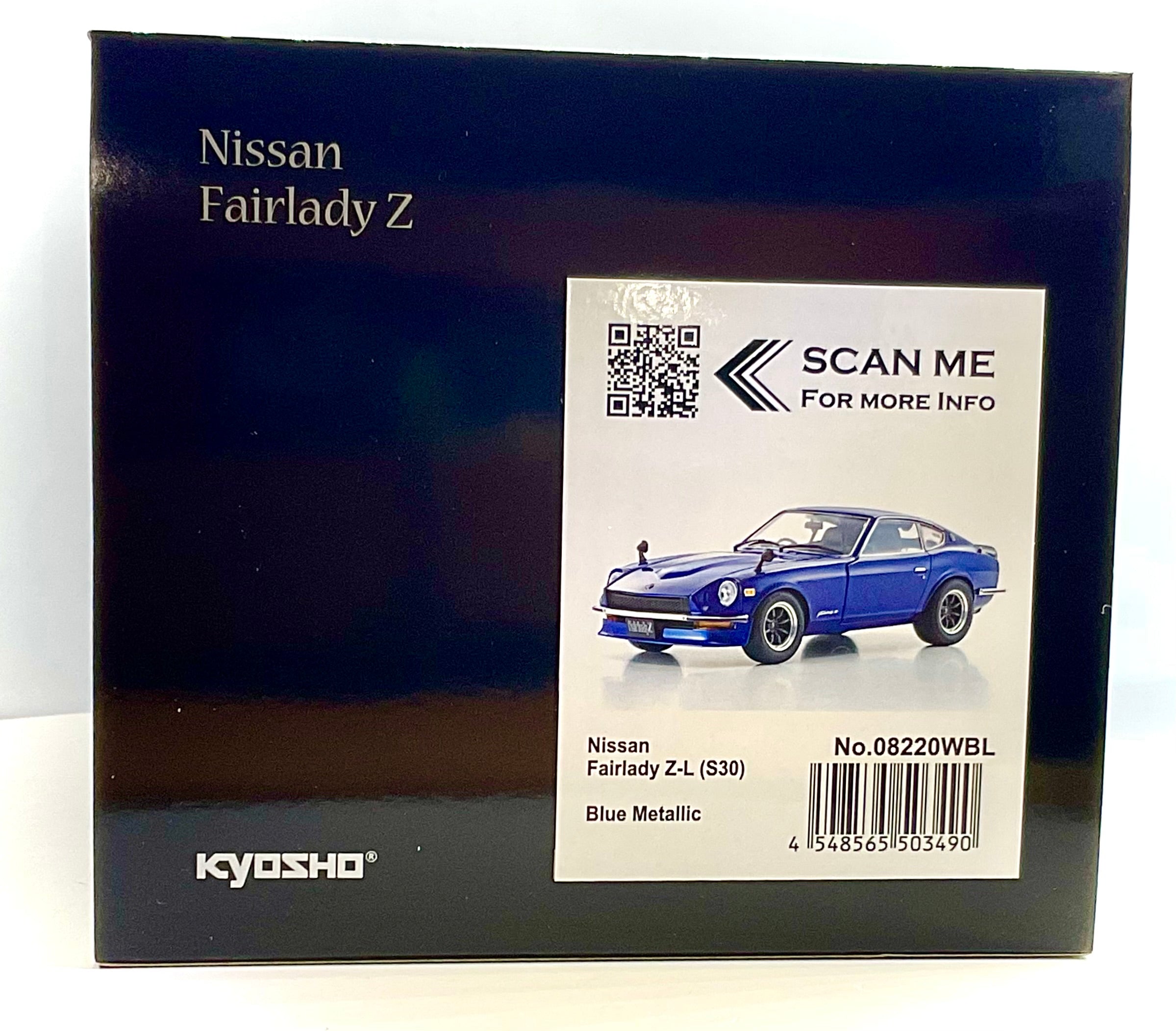 Nissan Fairlady Z-L S30 Blue scala 1:18 – Kyosho 08220WBL