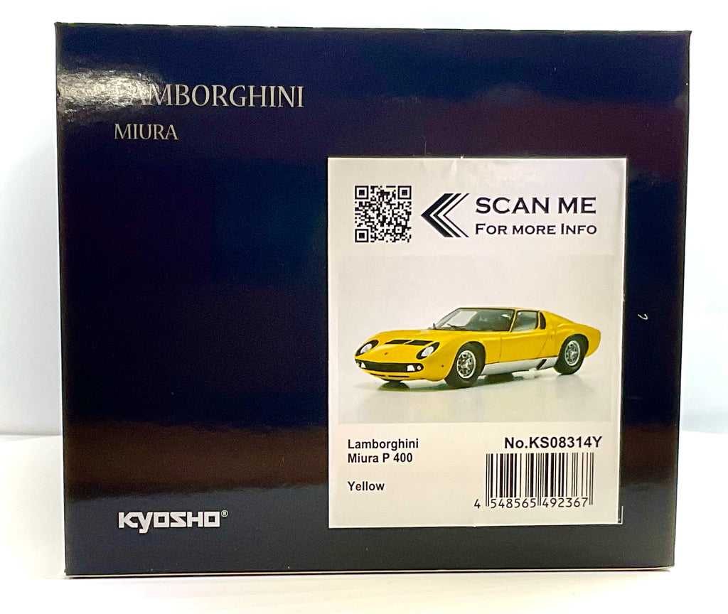 Lamborghini Miura P400 Yellow scala 1:18 – Kyosho 08314Y