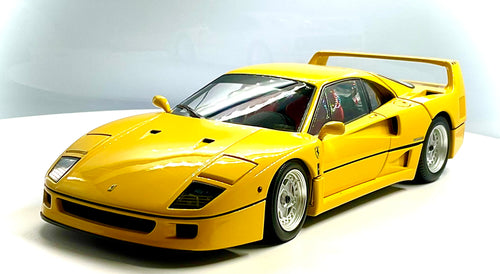 Ferrari F40 Yellow scala 1:18 – Kyosho Vista 3/4 anteriore 