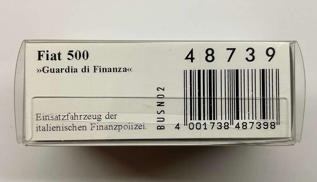 Fiat 500 Guardia di Finanza 1:87 – BUSCH 48739