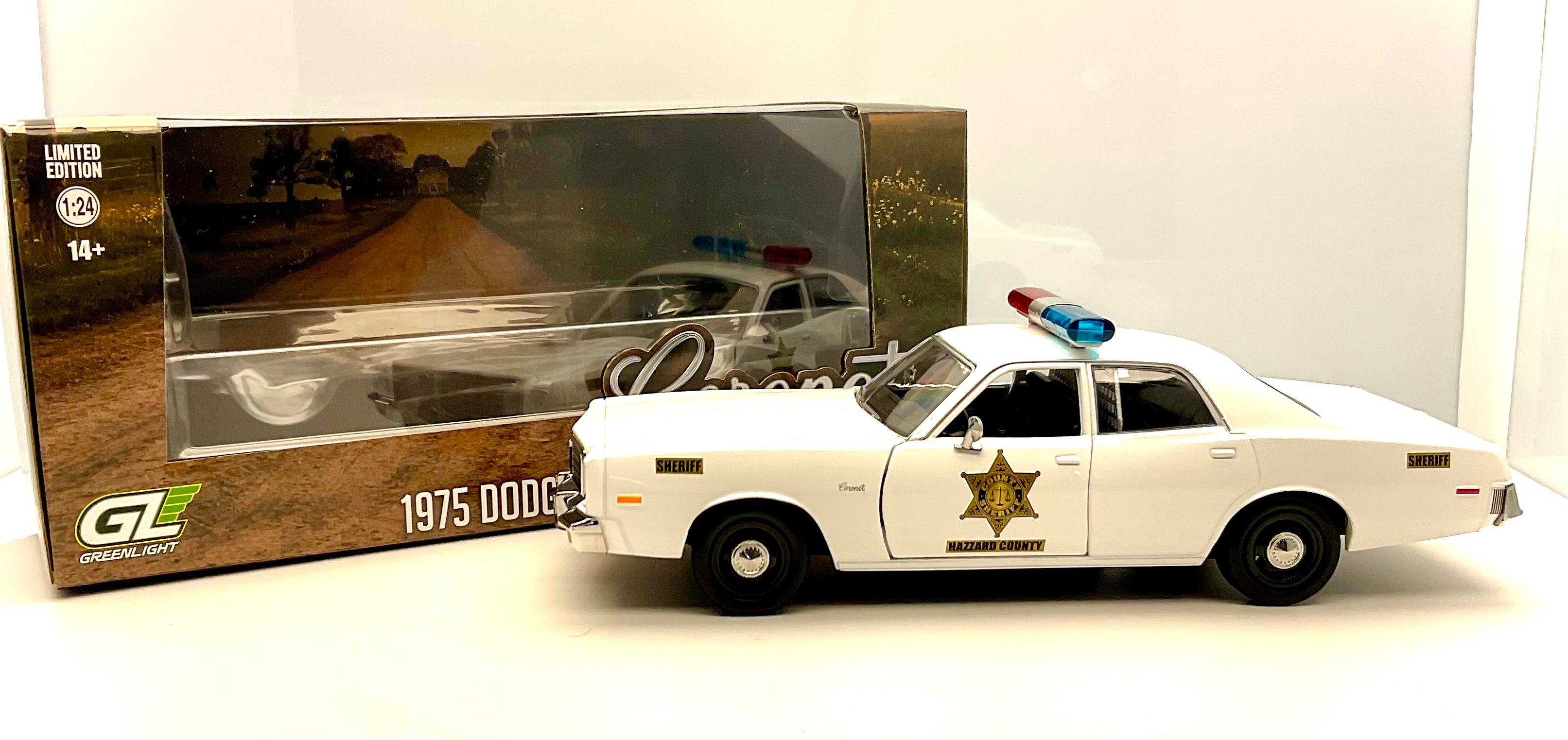 FORD CROWN VICTORIA del 2008 , scala 1/24 , GREENLIGHT 85523 , vista con confezione