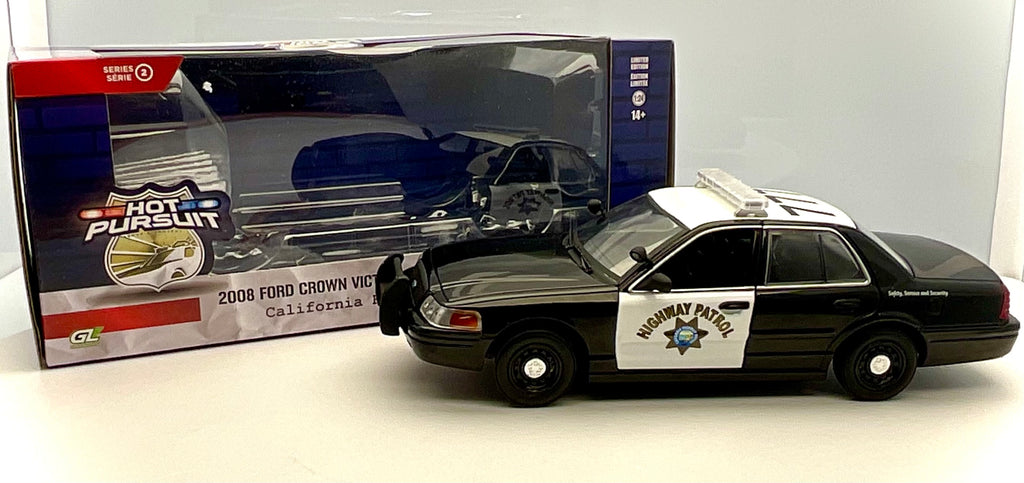 FORD CROWN VICTORIA del 2008 , scala 1/24 , GREENLIGHT 85523 , vista con confezione