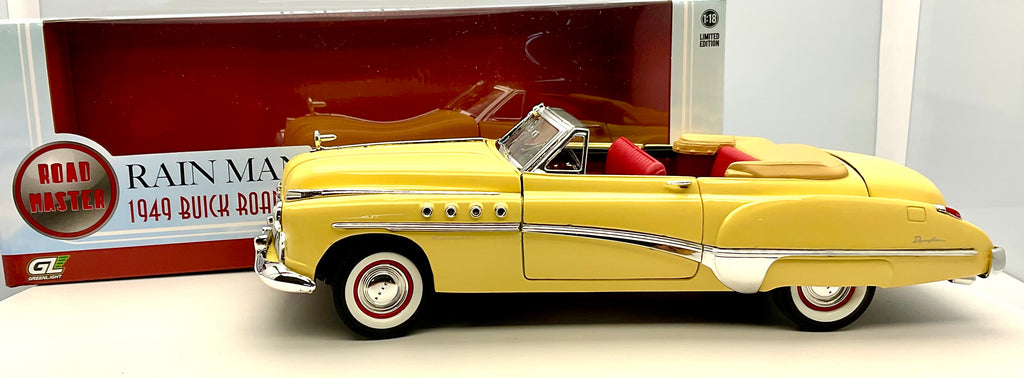 BUICK ROADMASTER 1949 , scala 1/18 GREENLIGHT 13616 , vista laterale con confezione