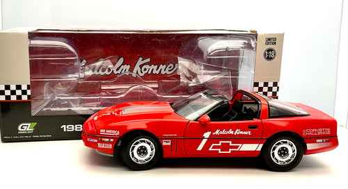 CHEVROLET CORVETTE C4 , scala 1/18 , GREENLIGHT 13645 , vista laterale con confezione