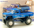 FORD F-250 BIGFOOT , scala 1/18 GREENLIGHT 13605 ,  vista laterale con confezione