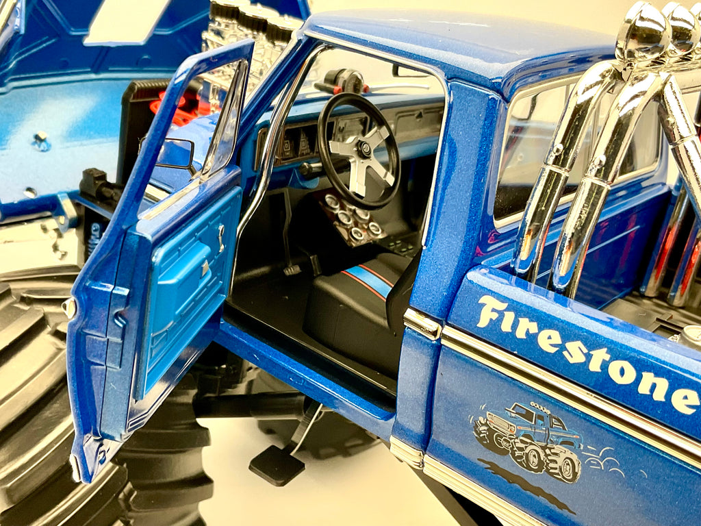 FORD F-250 BIGFOOT , scala 1/18 GREENLIGHT 13541 , vista interno abitacolo