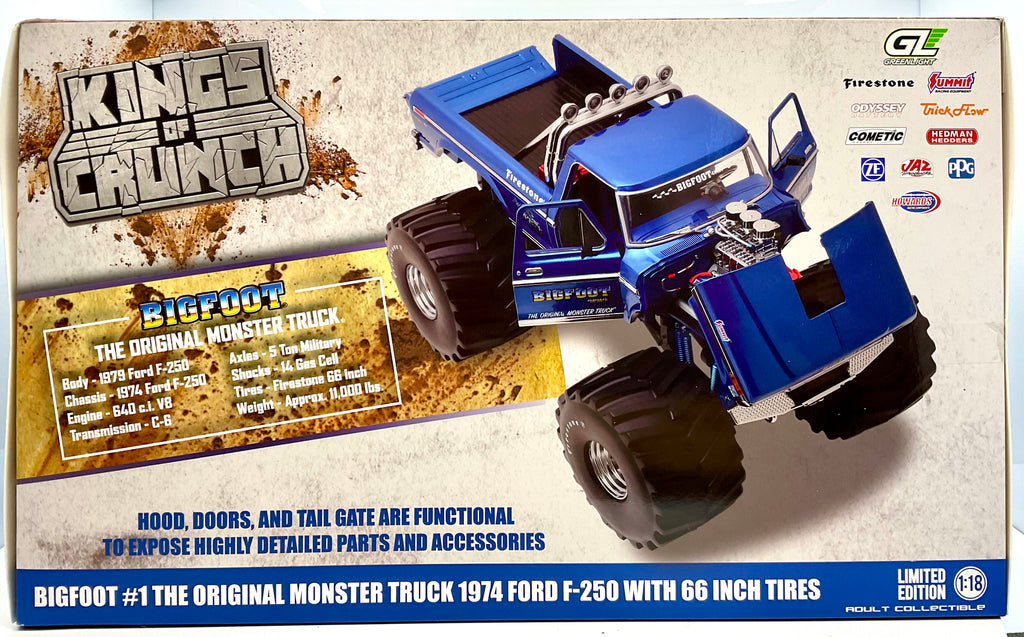 Ford F-250 Bigfoot #1 Original Monster Truck 1974 1:18 – Greenlight 13541