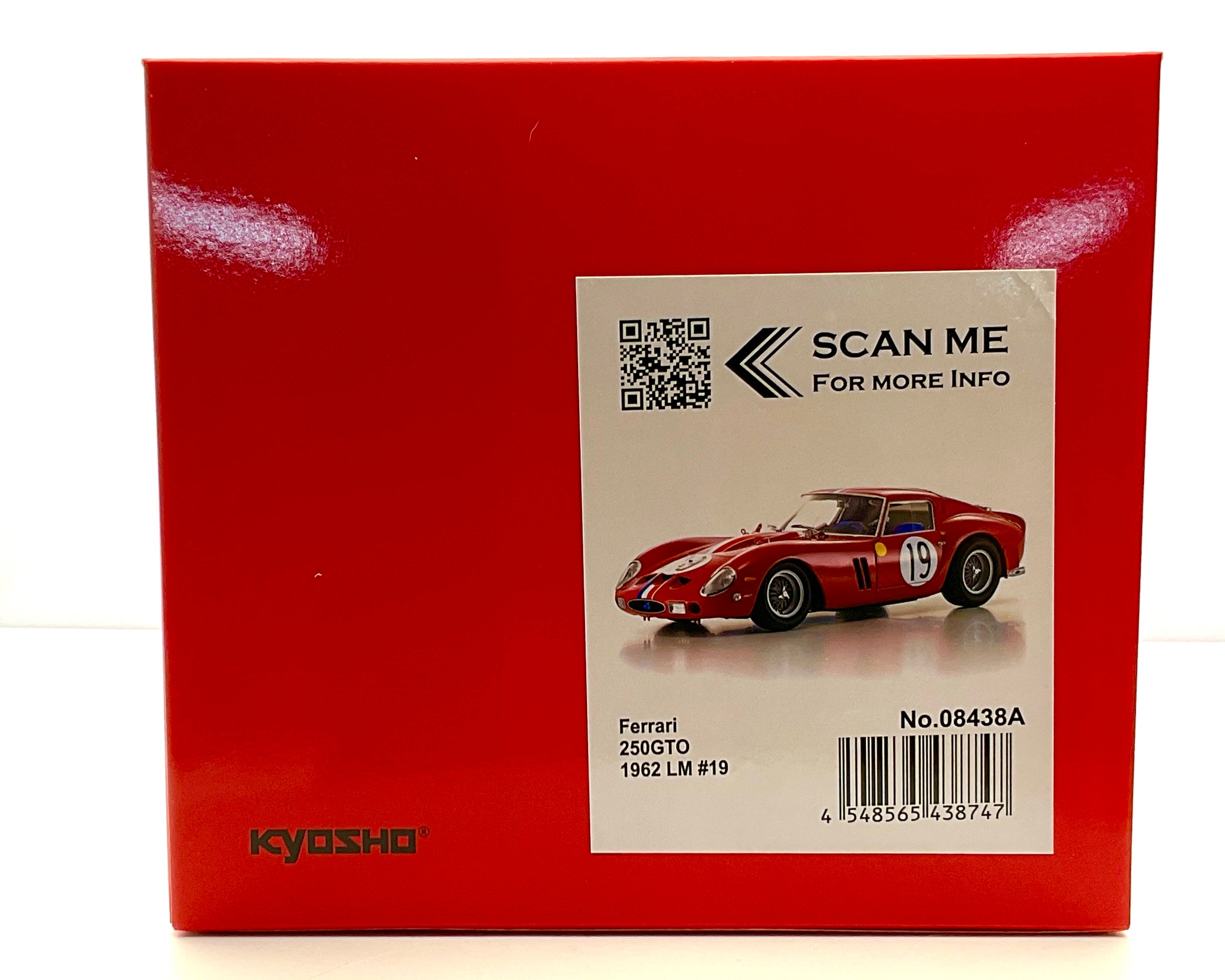 Ferrari 250 GTO #19 Kyosho 08438A Die-Cast 1/18
