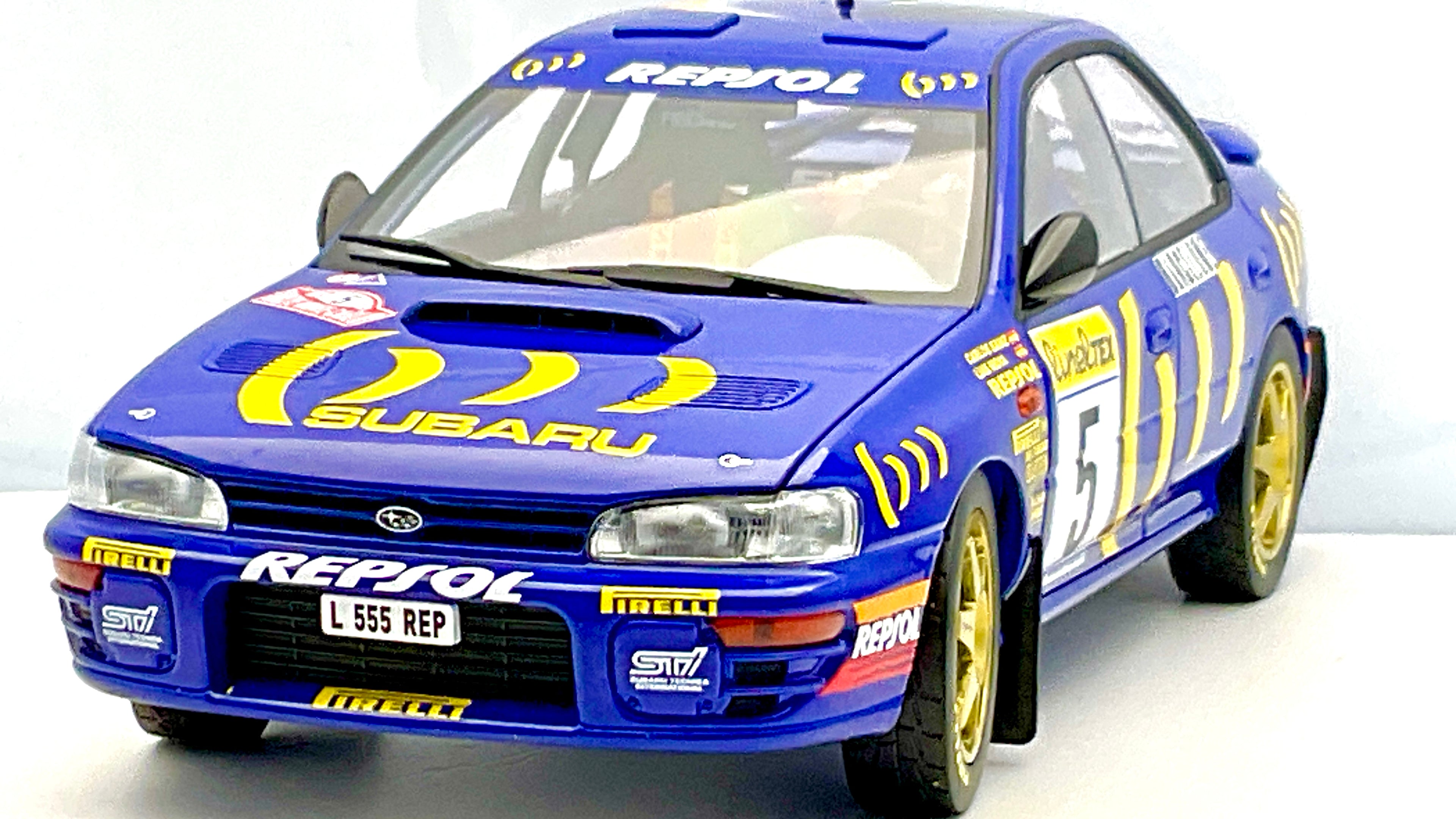 Subaru Impreza 1995 Montecarlo #5 , Kyosho 08962B Die-Cast 1/18, vista frontale