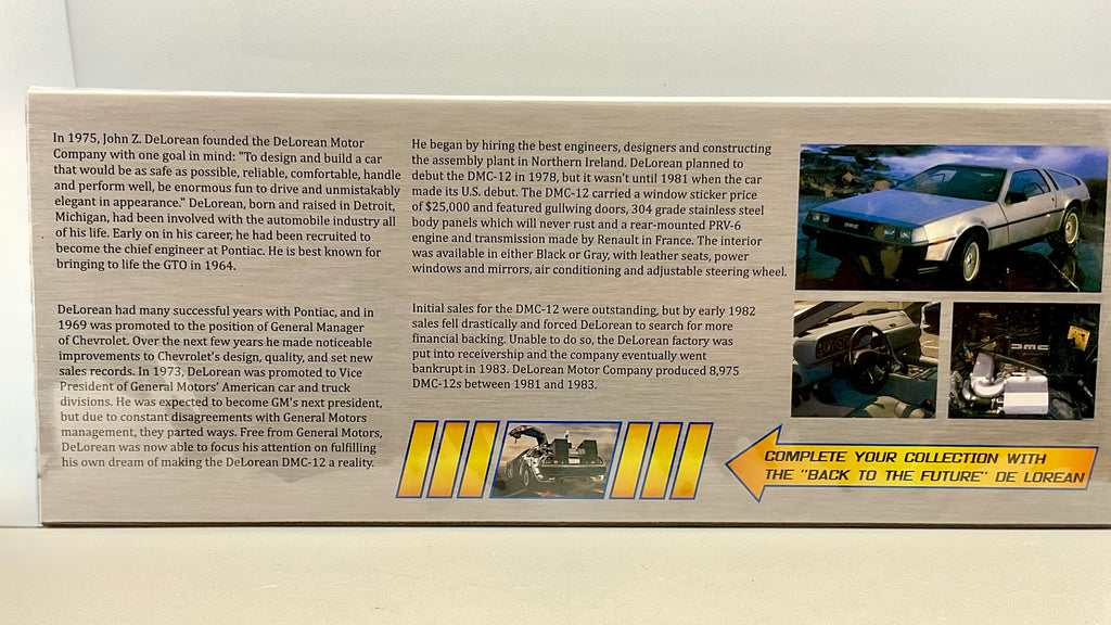 De Lorean DMC , Sun Star 2701 Die-Cast 1/18
