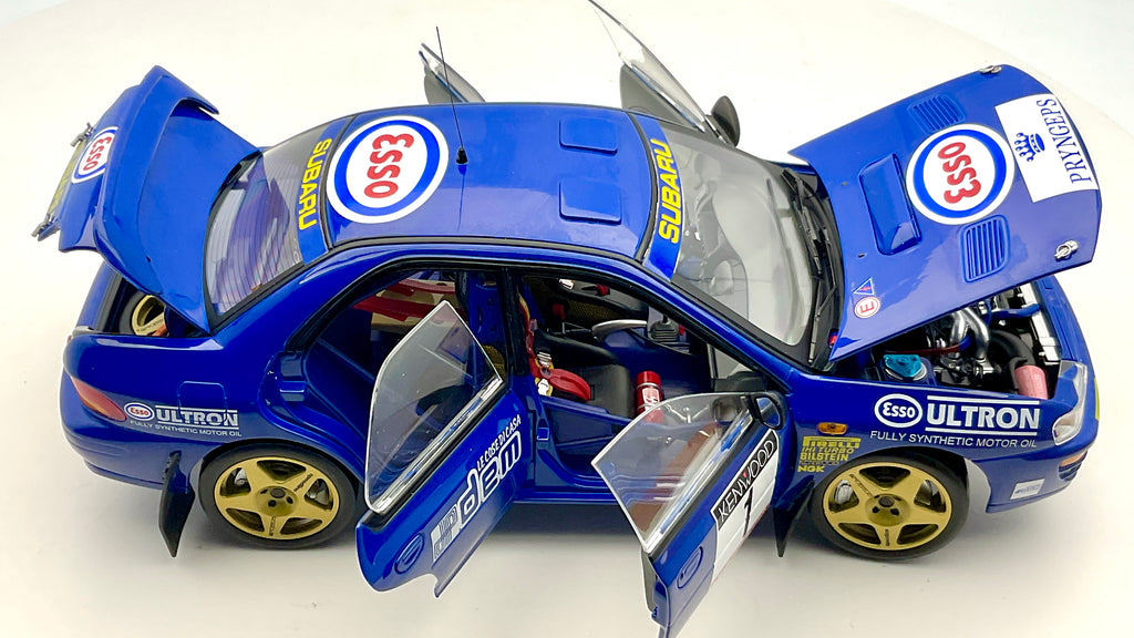 Subaru Impreza #1 , Sun Star 5600 Die-Cast 1/18, vista di tutte le aperture