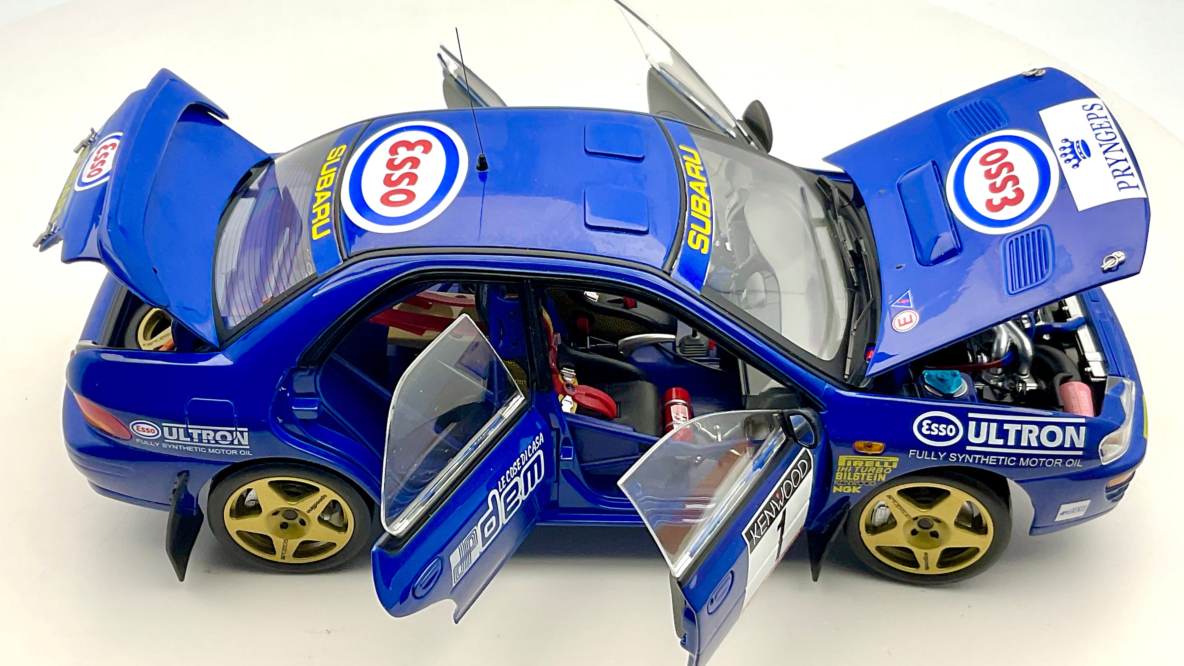 Subaru Impreza #1 , Sun Star 5600 Die-Cast 1/18, vista di tutte le aperture