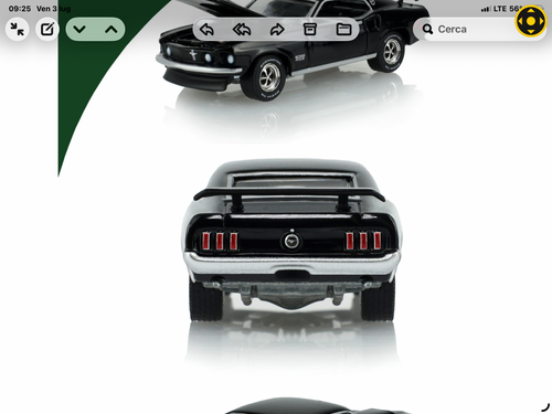 1969 Ford Mustang Boss 429 Barrett-Jackson Lot #1436 Nero – Greenlight GR37340-A scala 1:64