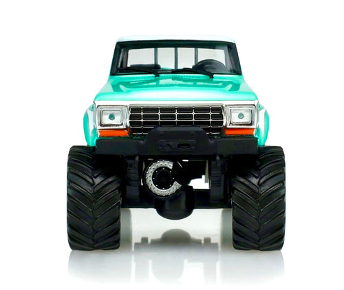 1979 Ford F-250 Monster Truck Baby Teal / Bianco – Greenlight GR86650 scala 1:43