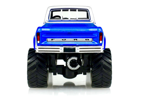 1976 Ford F-250 Monster Truck Medium Blue Metallic / Silver – Greenlight GR86651 scala 1:43