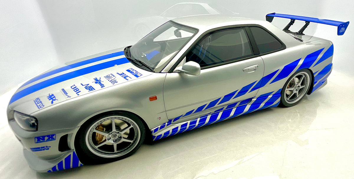 Kyosho 1:12 Nissan Skyline R34 GT-R Fast & Furious (Brian O'Conner) - Resina - NUOVO IN SCATOLA - 012007A