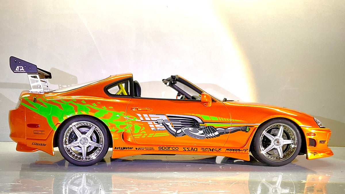 Kyosho KSR12009A – Toyota Supra Fast & Furious arancione 1:12