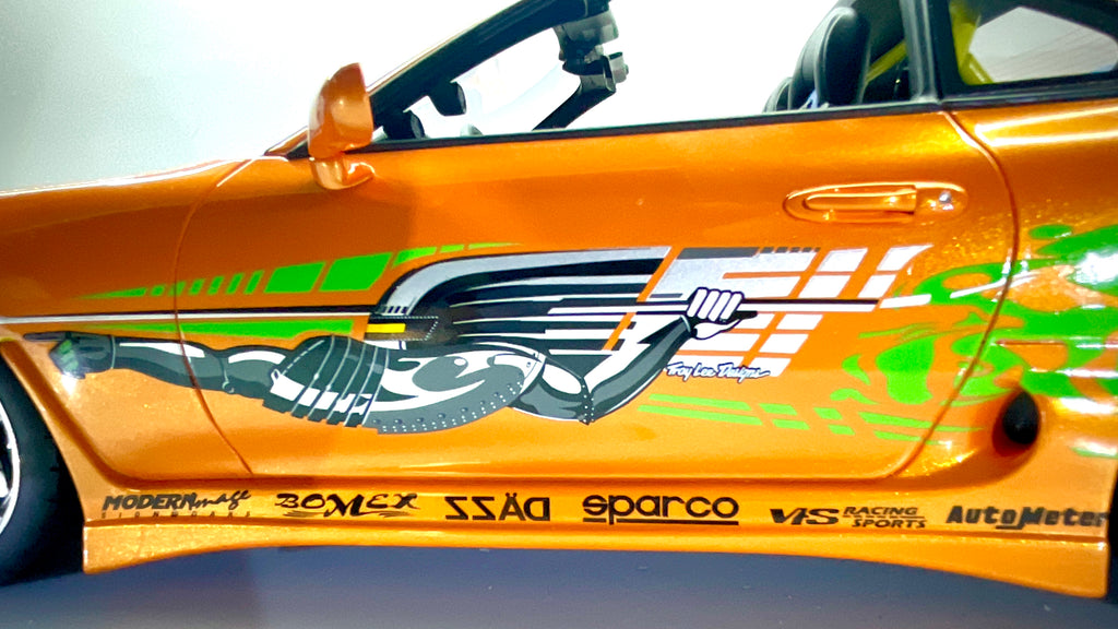 Kyosho KSR12009A – Toyota Supra Fast & Furious arancione 1:12