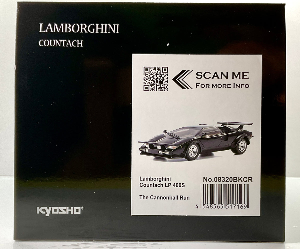 Kyosho 08320BKCR – Lamborghini Countach LP 400S – The Cannonball Run – Nera