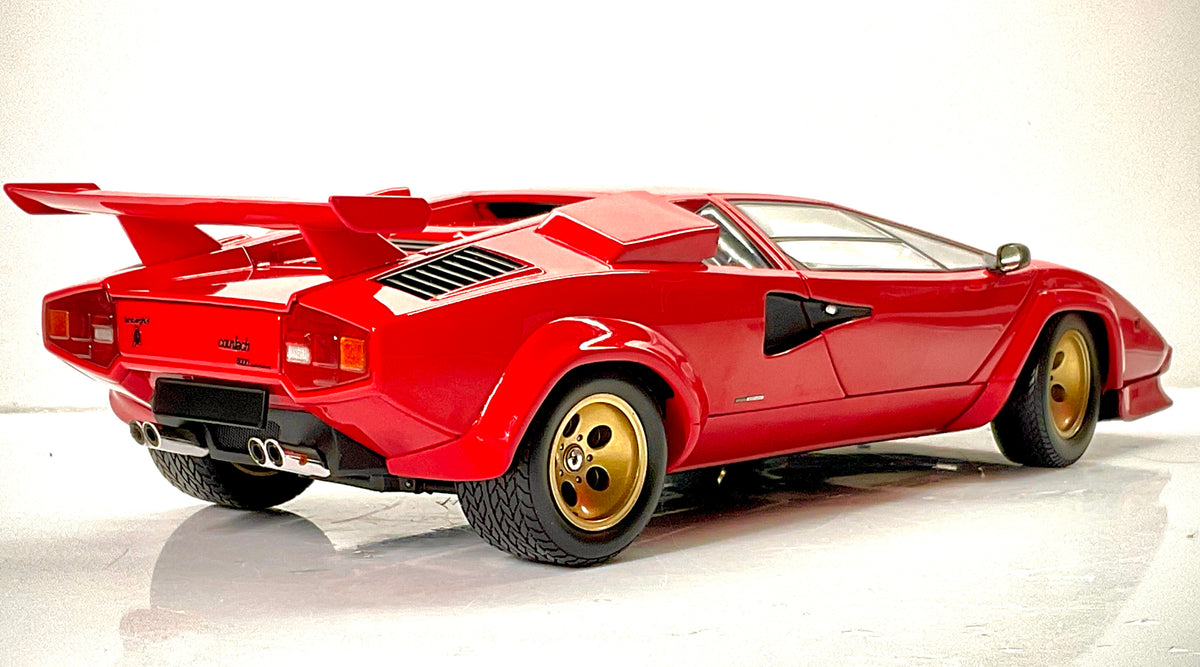 Kyosho 08320RBKG – Lamborghini Countach LP 5000 Quattrovalvole – Rossa con cerchi oro