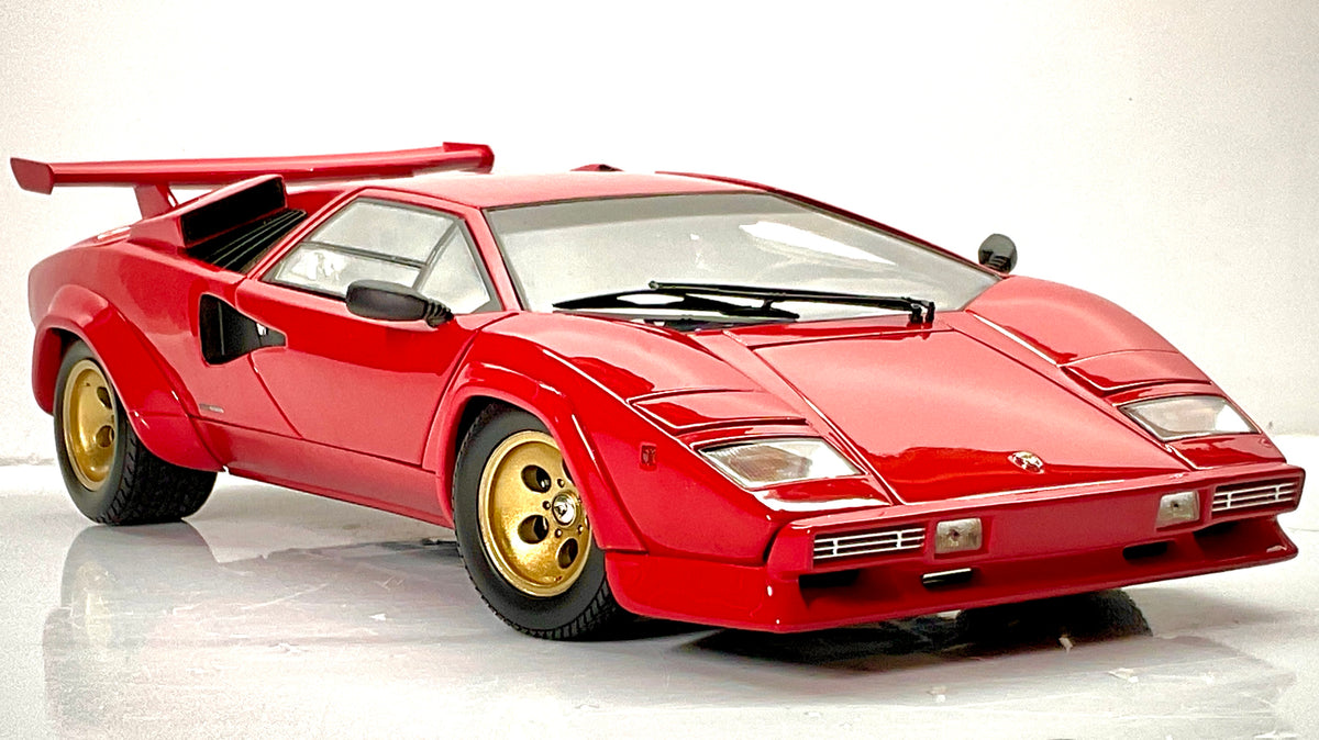 Kyosho 08320RBKG – Lamborghini Countach LP 5000 Quattrovalvole – Rossa con cerchi oro