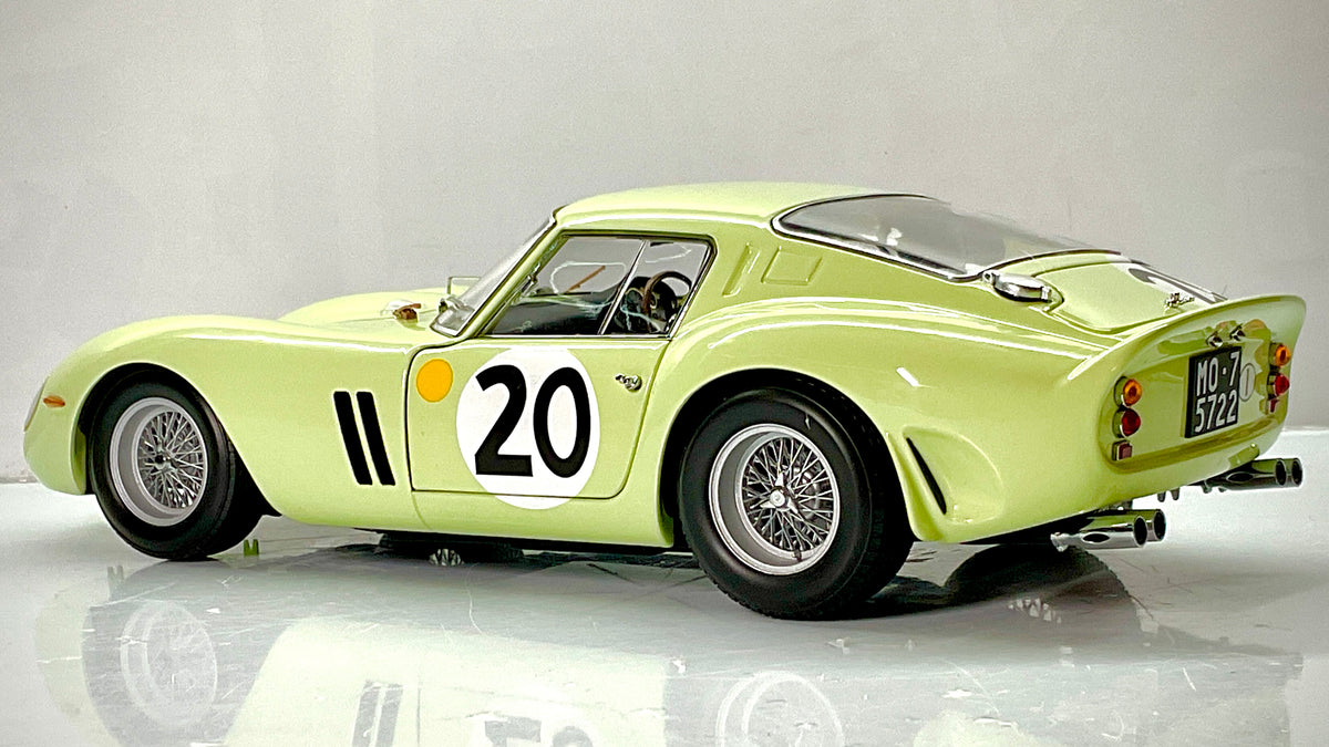 Kyosho 08438E – Ferrari 250 GTO 1962 LM #20 3505GT 1:18 – Verde chiaro