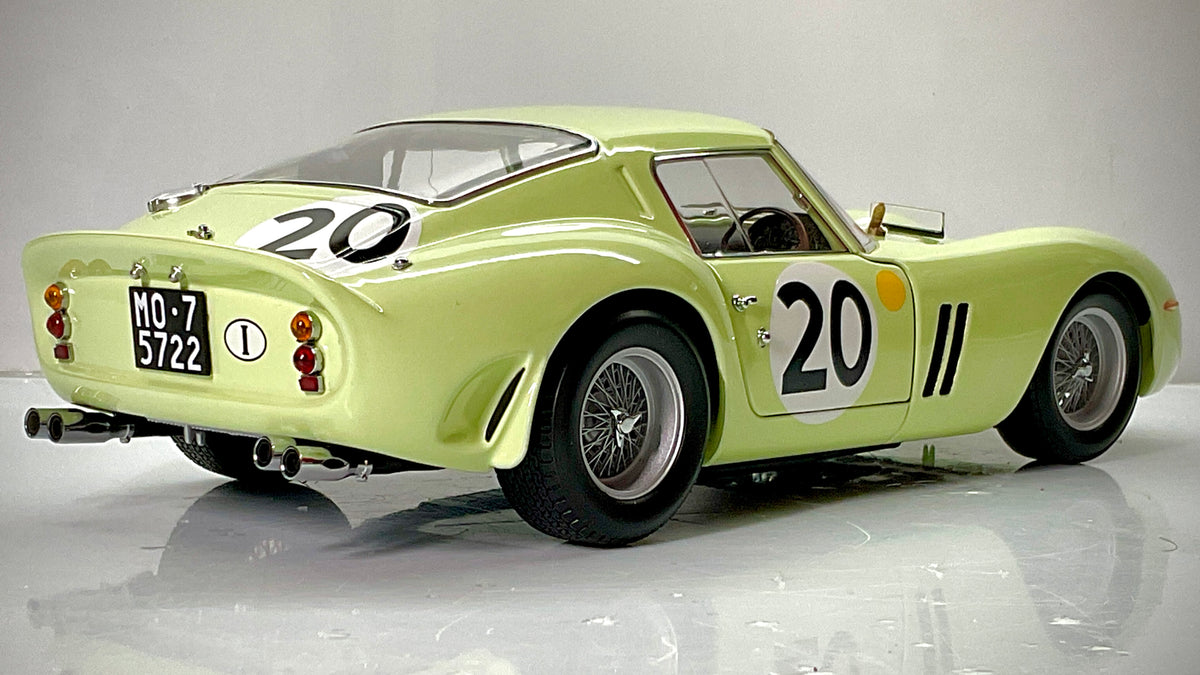 Kyosho 08438E – Ferrari 250 GTO 1962 LM #20 3505GT 1:18 – Verde chiaro