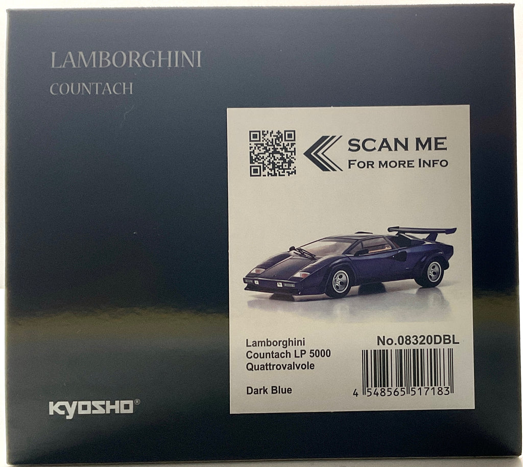 Kyosho 08320DBL – Lamborghini Countach LP 5000 Quattrovalvole – Blu scuro